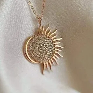 Authentic Celestial Harmony Sun and Moon Golden Talisman