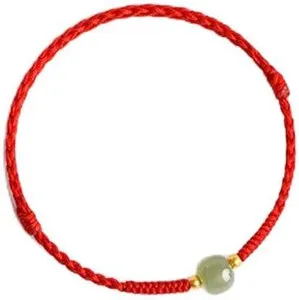 Authentic The Weaver’s Knot: Jadeite and Crimson Cord of Prosperity