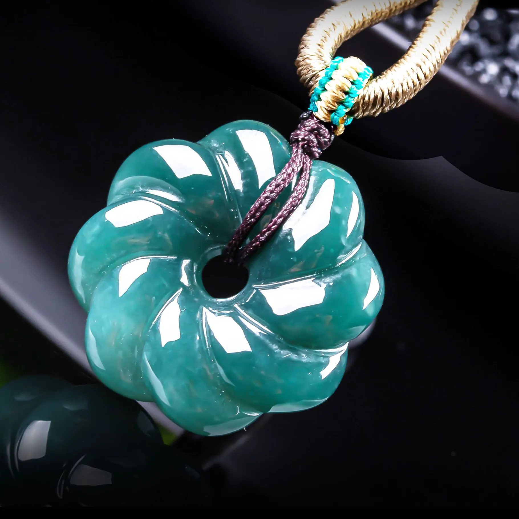 Authentic The Verdant Bloom: Sacred Burmese Jadeite Talisman