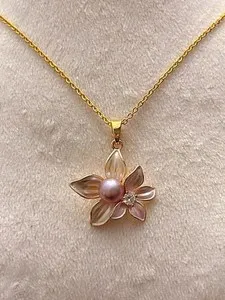 Authentic The Gilded Lotus Pearl Awakening Pendant