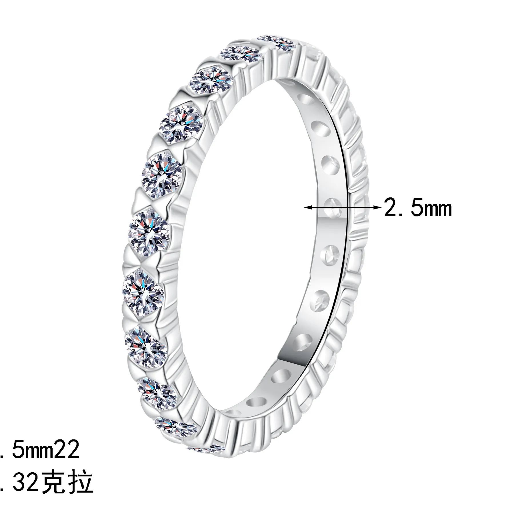 Authentic The Moissanite Mystic's Embrace - A Platinum Ring of Celestial Radiance