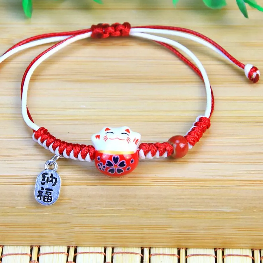 Authentic The Guardian of Fortune: Sacred Maneki Neko Talisman Bracelet