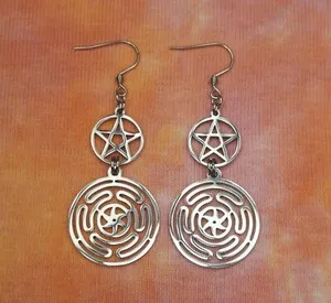 Authentic Earrings of the Triple Goddess: The Strophalos and Pentacle Convergence