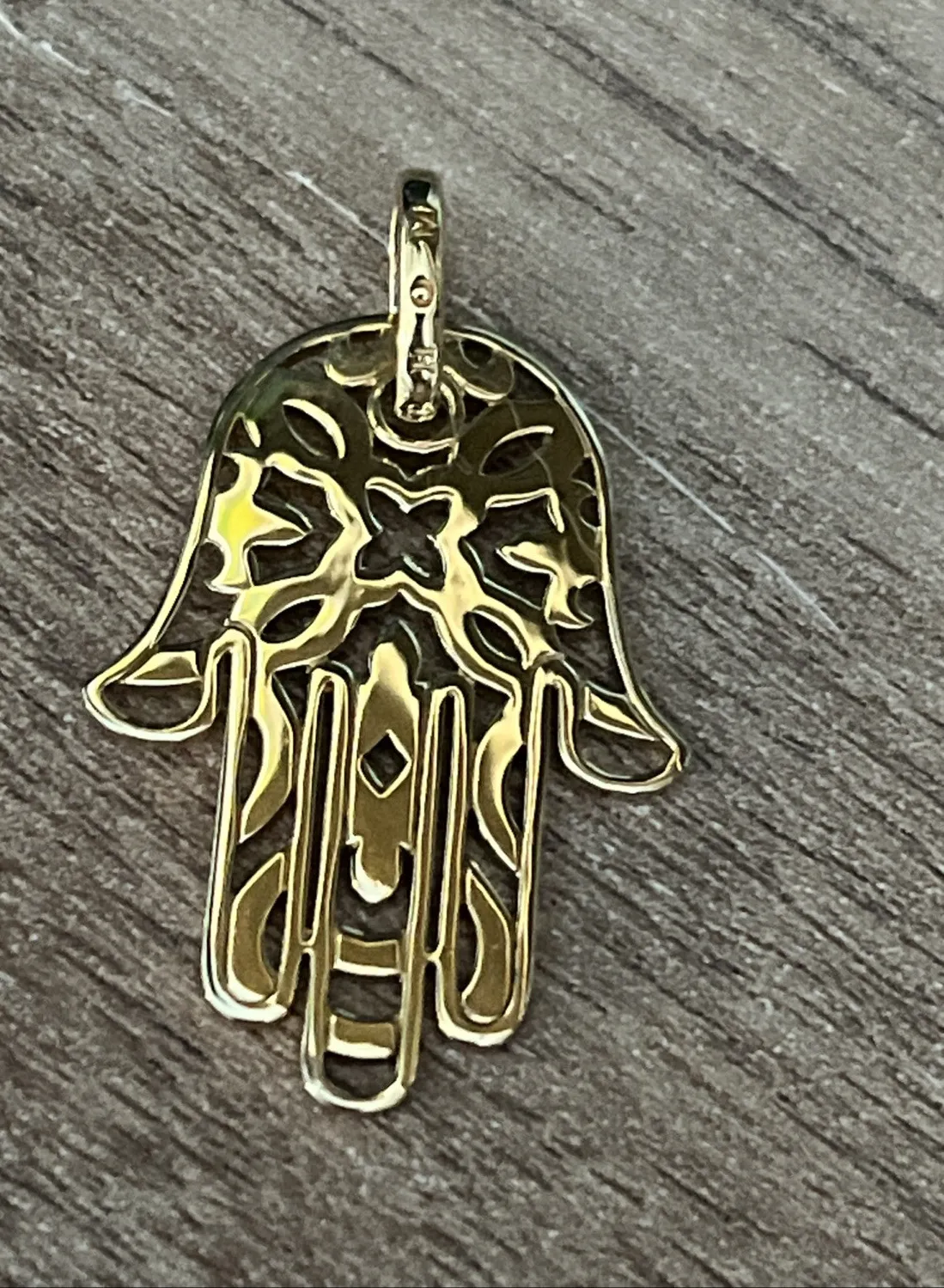 Authentic The Golden Hamsa of Protection and Grace