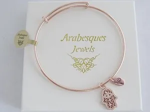 Authentic The Hamsa Sanctuary Rose Gold Bangle