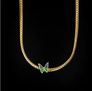 Authentic The Golden Metamorphosis Chime: 18K Gold Plated Butterfly Necklace