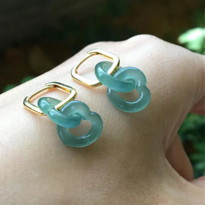 Authentic Celestial Heart of the Frozen Jade: Interlocking Amulets of Eternal Grace