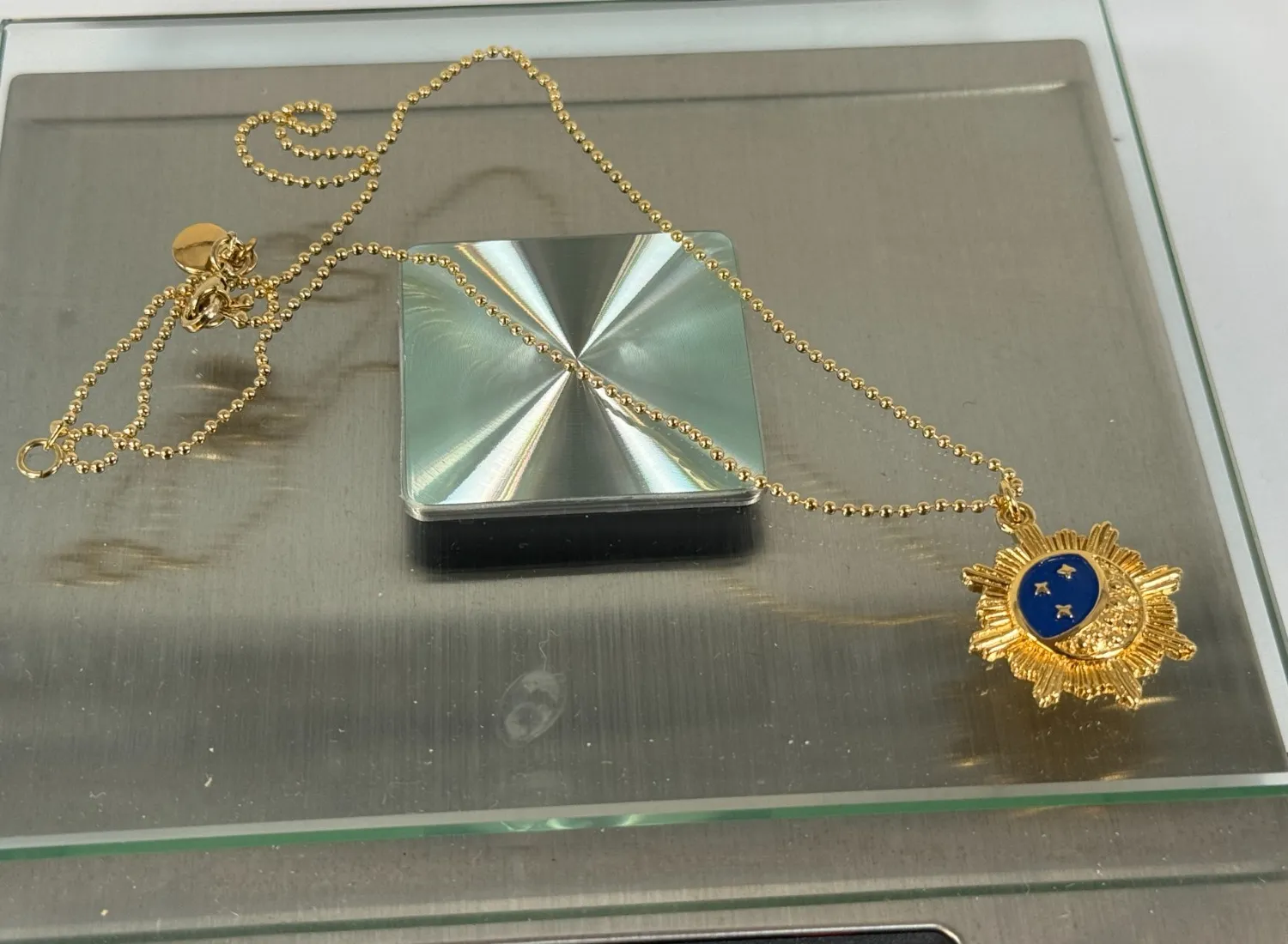Authentic Shield of Radiant Protection: Mayamar's Golden Sunray Evil Eye Pendant