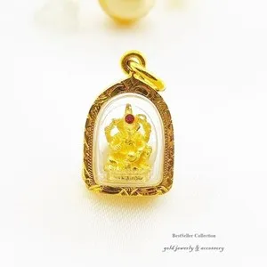 Authentic The Golden Remover of Obstacles - Lord Ganesha Sacred Pendant