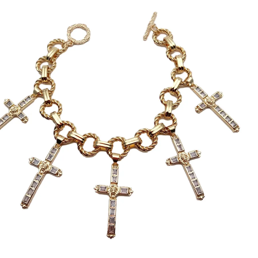 Authentic The Celestial Radiance Crucifix Chain Bracelet