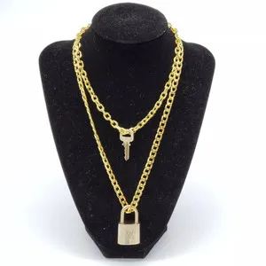 Authentic The Guardian of Secrets: 18k Gold-Plated Symbolic Lock Necklace