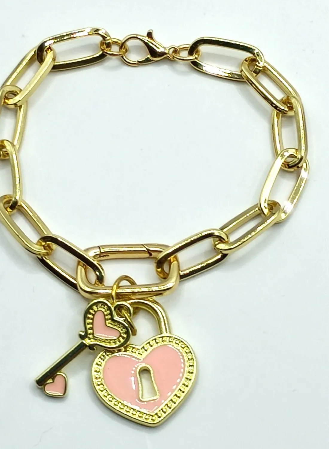 Authentic The Golden Bond of the Crimson Heart Charm Bracelet