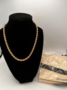 Authentic The Golden Thread of Mayamar: 24k Gold-Plated Rope Necklace