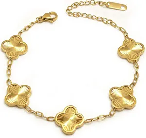 Authentic The Gilded Clover of Fortune: 18K Gold Plated Lucky Flower Talisman