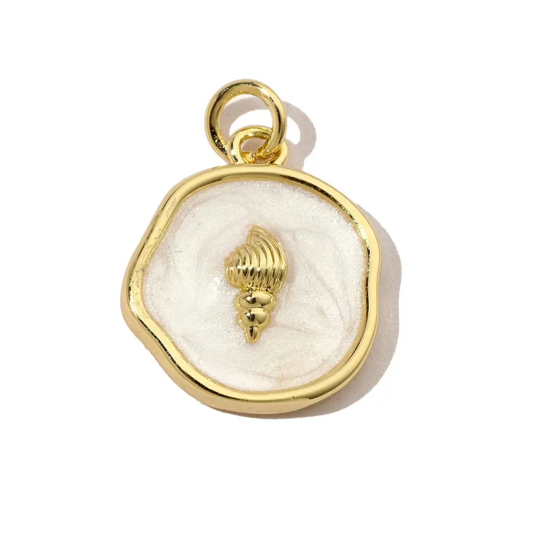 Authentic Oceanic Trinity Talisman Set - 18k Gold-Plated Copper Enamel Conch, Sea Turtle & Starfish Charms