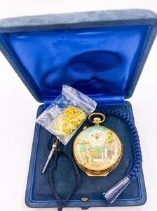 Authentic The Celestial Resonance: Tissot Reuge Gold-Plated Timepiece