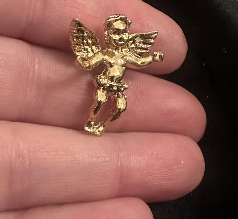 Authentic Celestial Guardian: The Gilded Cherub Amulet