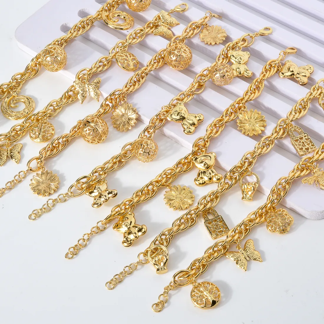 Authentic Solar Bloom Bracelet Gold- Plated Guardian Of Nature's Spirits