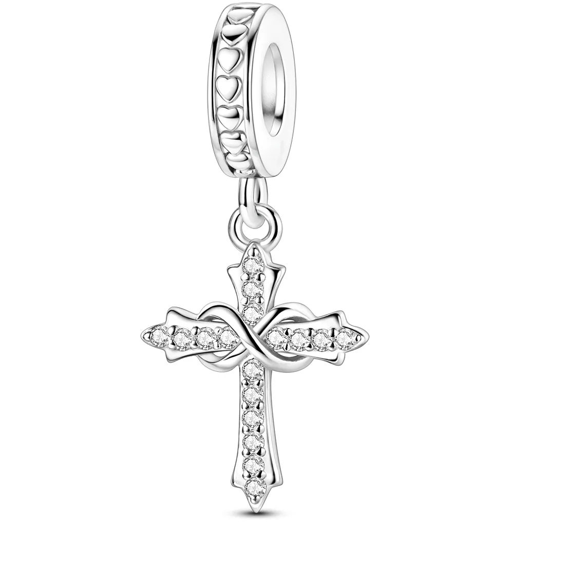 Authentic The Infinite Devotion Cross and Heart Talisman