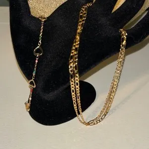 Authentic Celestial Heartset: 18k Gold‑Plated Necklace & Vibrant Heart Bracelet