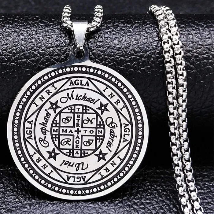 Authentic Wheel Of Fortune Talisman Agla- Inri Sigil Of Angelic Protection
