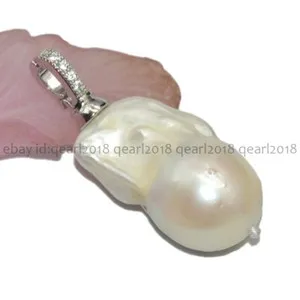 Authentic The Celestial Tear: 15x20mm Natural Multicolor Baroque Keshi Pearl 14k Gold-Plated Talisman