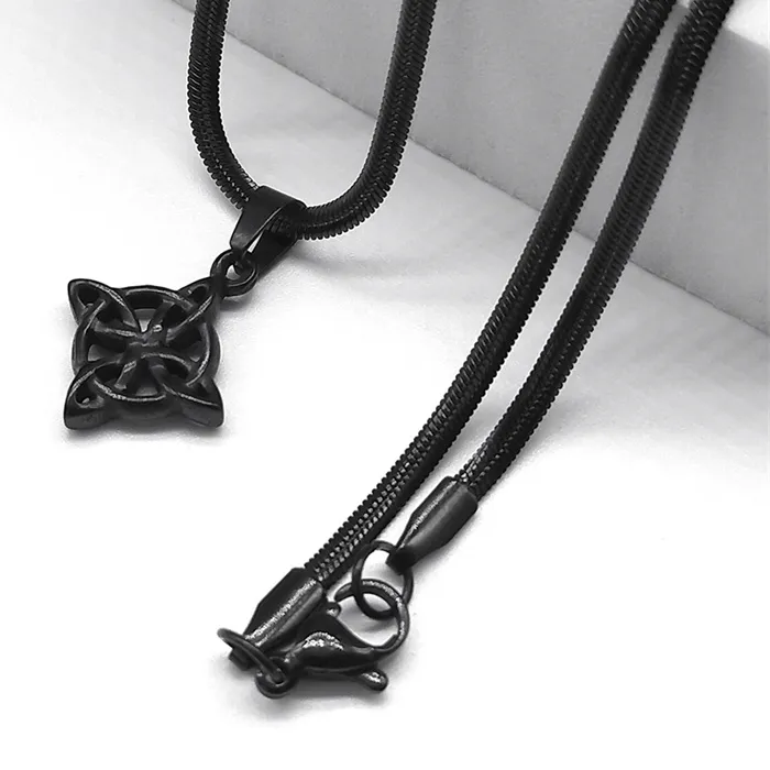 Authentic The Eternal Weaver Obsidian Celtic Knot Talisman