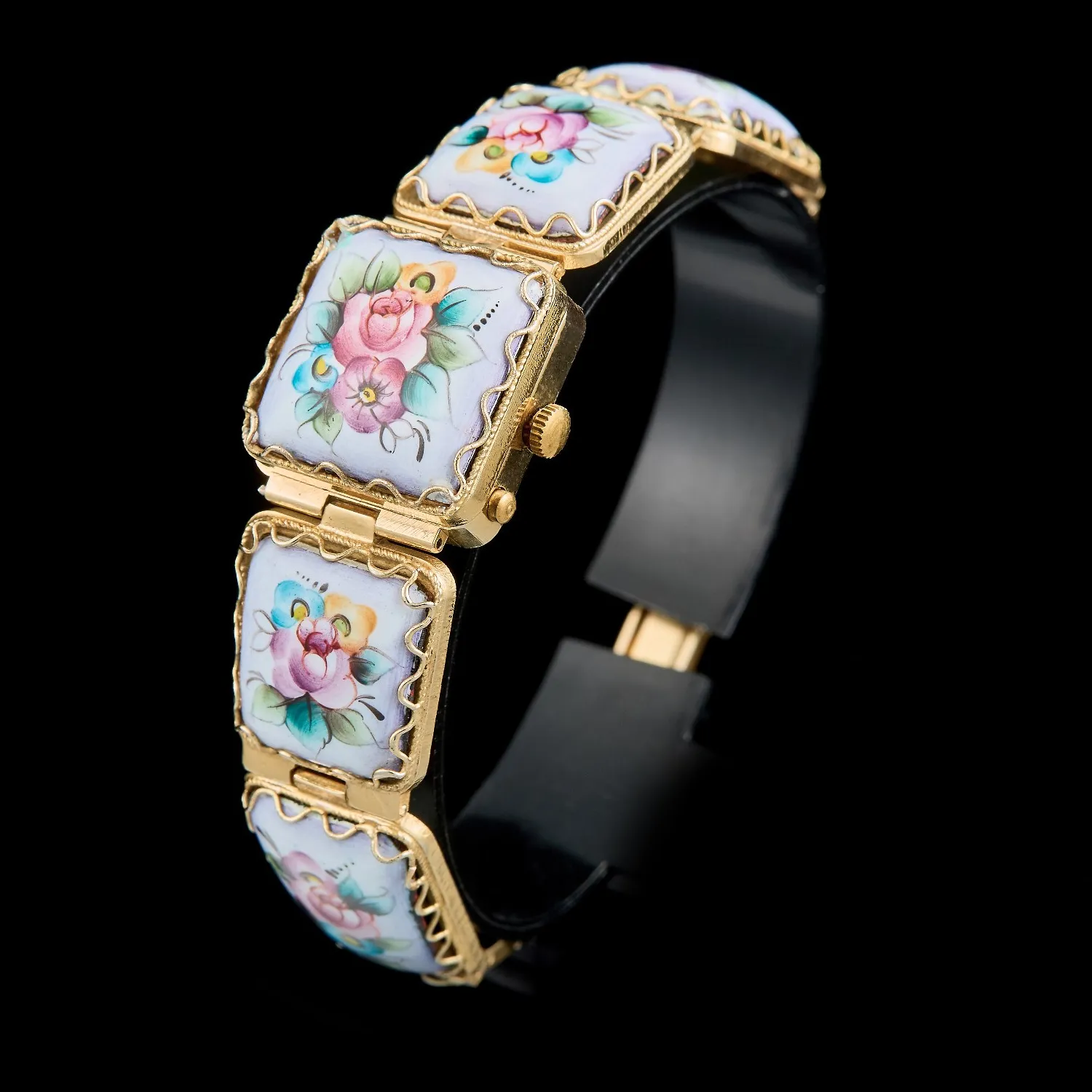 Authentic The Golden Blossom Chronograph: Vintage Chaika Filigree & Enamel Talisman
