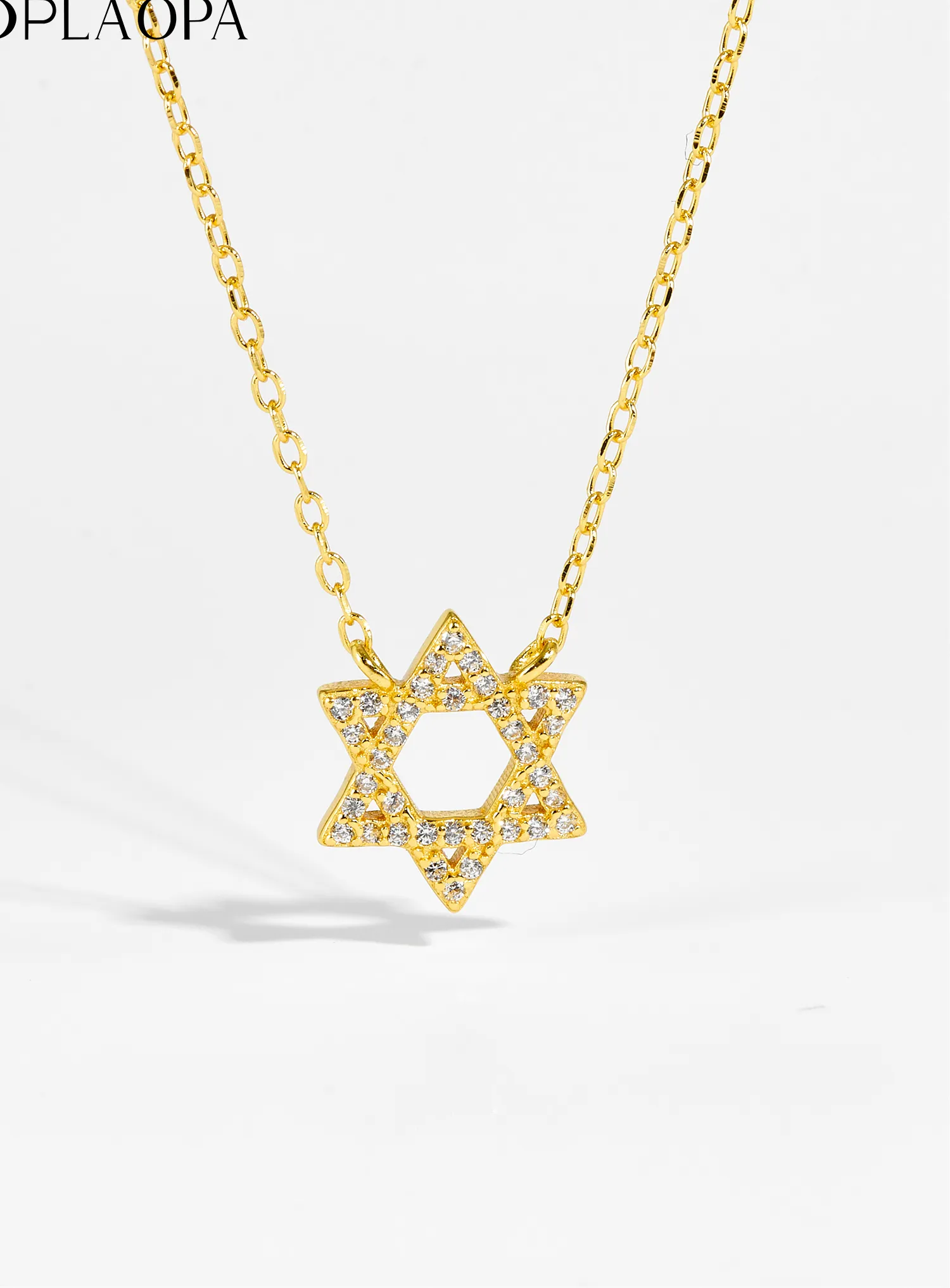 Authentic DPLAOPA Women 925 Sterling Silver Gold Silver Star of David Pendant 2024 Necklace Making Fashion Wedding Party Jewelry