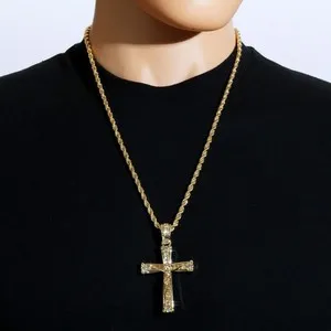 Authentic The Radiant Crucifix of Sacred Devotion in 14k Gold Plate