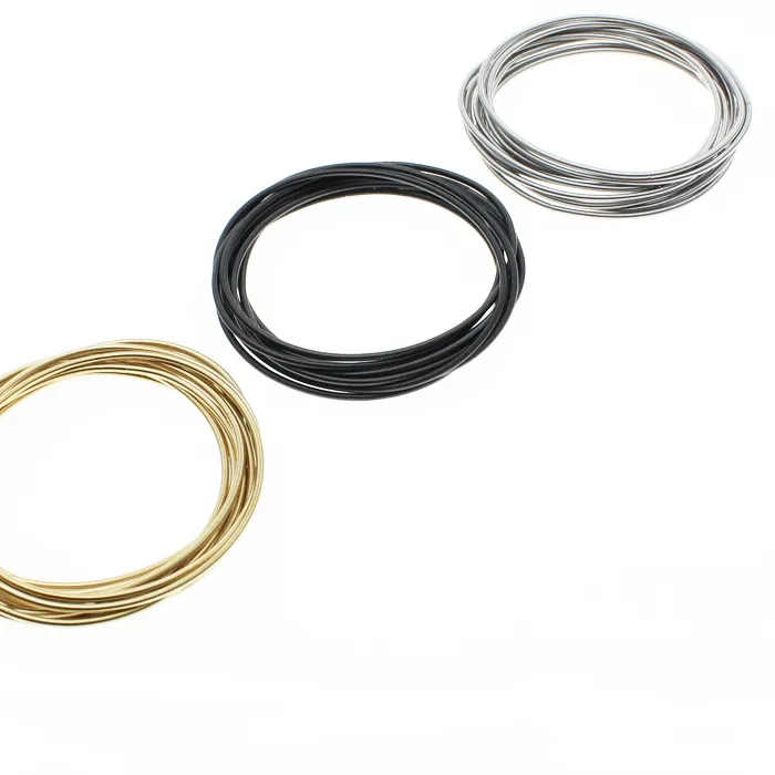 Authentic Metal Waterproof Jewelry Classic Guitar String Annular Charm Exquisite Spring Expandable Bracelets