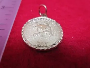 Authentic The Celestial Threshold: 14KT Gold Plated Graduation Day Diamond-Cut Talisman