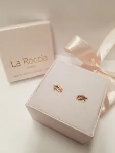 Authentic Eyes Of Horus Rose Gold Studs