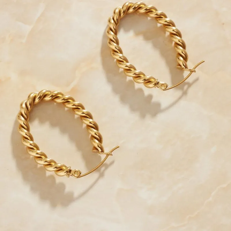 Authentic The Golden Goddess Twist Talisman Earrings