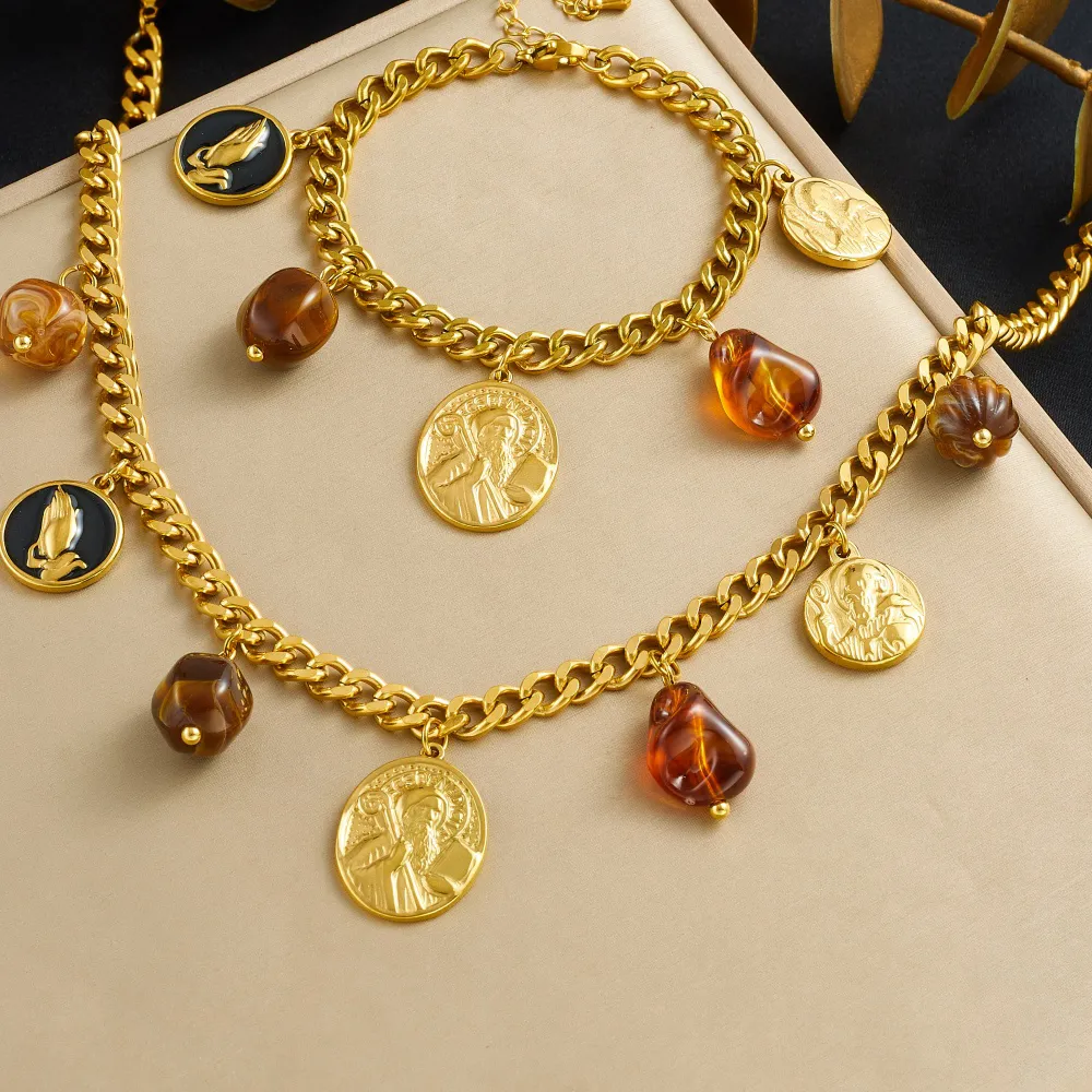 Authentic The Celestial Amber Portrait Talisman Set