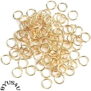Authentic Golden Links Of Connection 100 Sacred 5Mm Split Rings For Crafting Enchanted Adornments