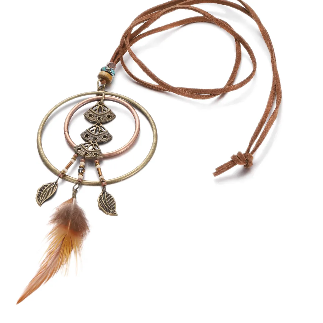 Authentic Mystic Feathered Triangle - Ethereal Gold-Plated Choker Necklace