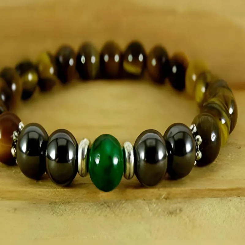 Authentic The Golden Gaze Tiger Eye Sacred Mala and Prayer Bracelet