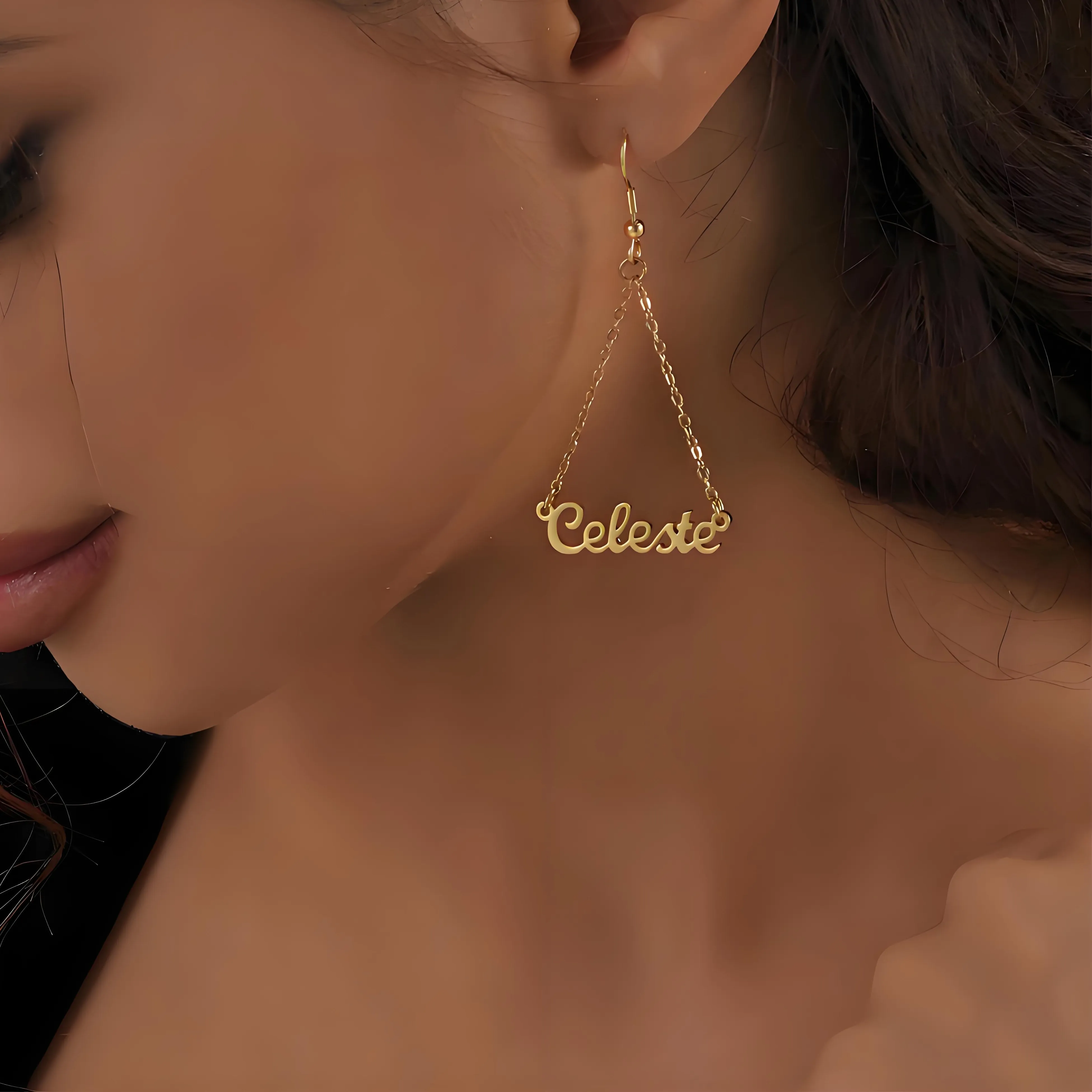 Authentic The Golden Sigil of Identity: Custom Dangle Earrings