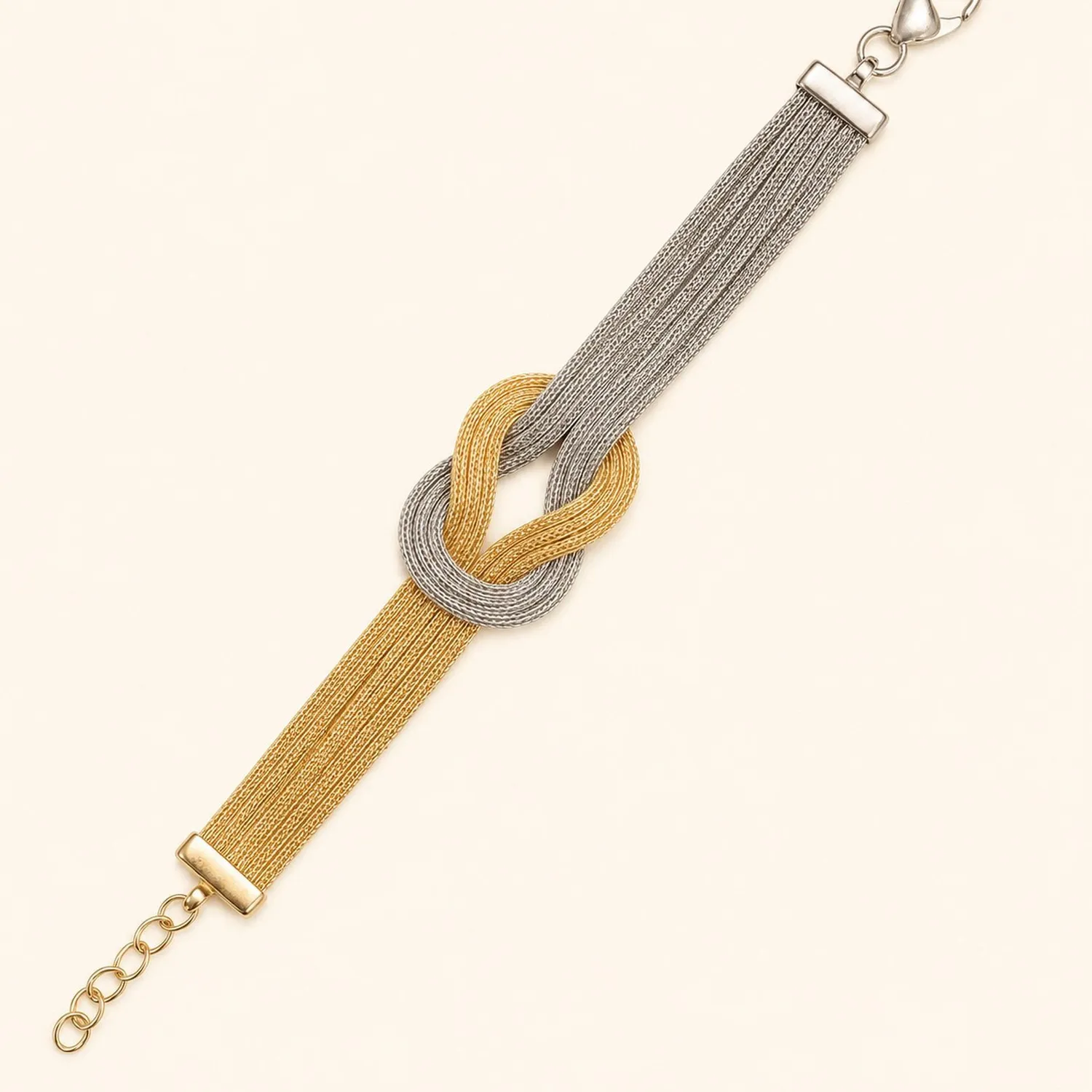 Authentic The Eternal Knot A Two- Tone Talisman Of Infinite Connection