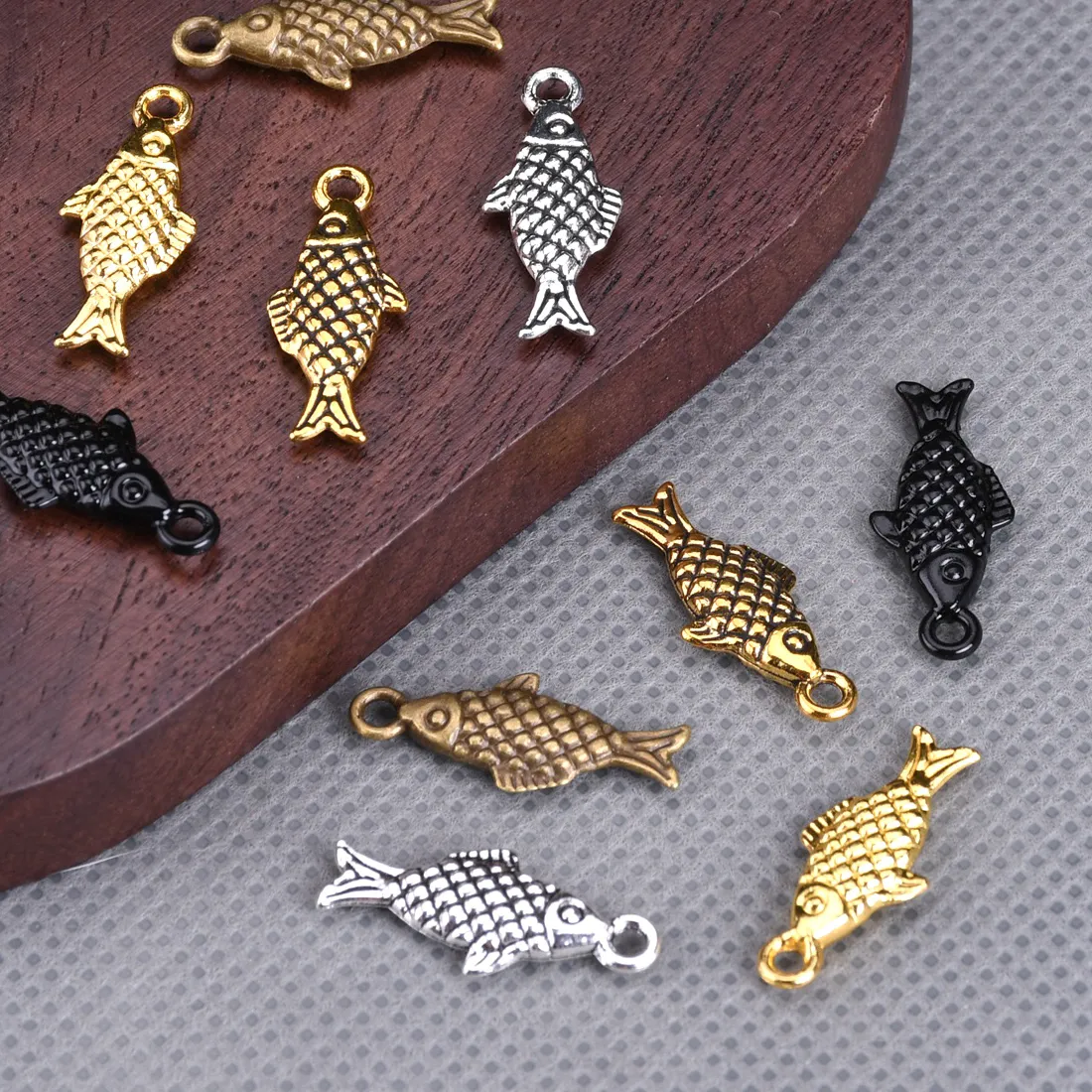 Authentic Sacred Swarm Fish Pendants for Spiritual Crafting