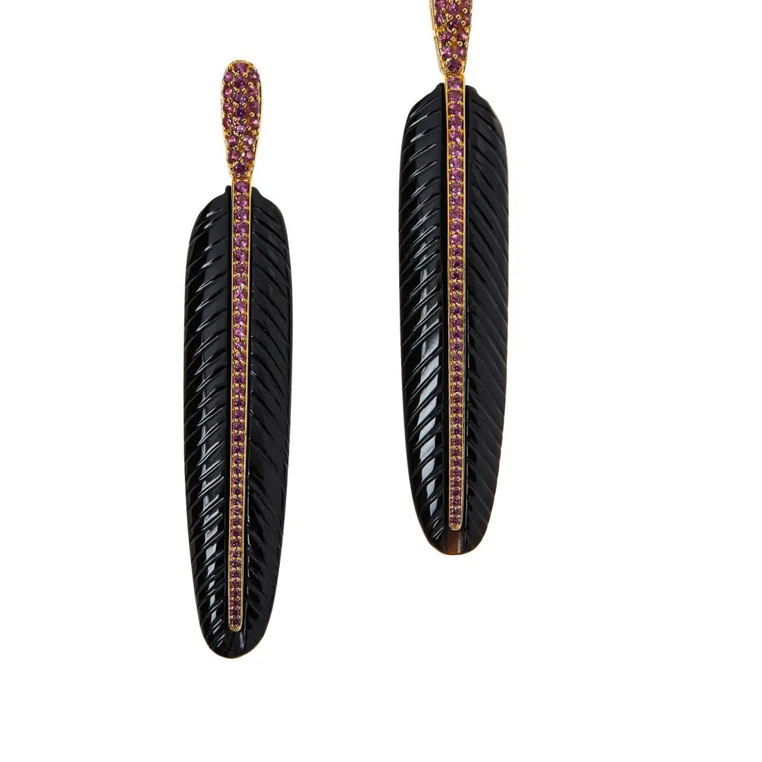 Authentic Celestial Plume Onyx Talismans: A Veil of Shadow and Gold