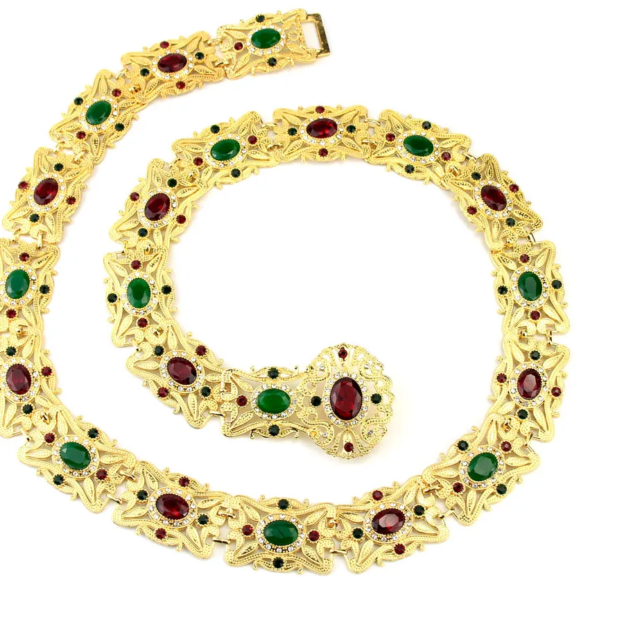 Authentic Veil Of The Golden Hour Moroccan Caftan Belt Of Timeless Grace