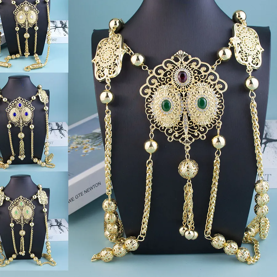 Authentic Bridal Veil Of The Sahara Golden Shoulder Chain Of Ancient Moroccan Grace