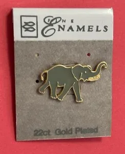 Authentic Celestial Elephant Guardian- Sacred Gold- Plated Prosperity Talisman