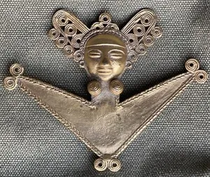 Authentic The Golden Goddess of Palenque Brooch