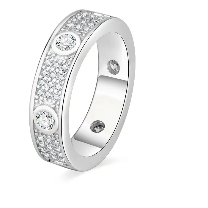 Authentic Starlight Talisman Ring White Gold- Plated Moissanite Gem Of Celestial Fortune