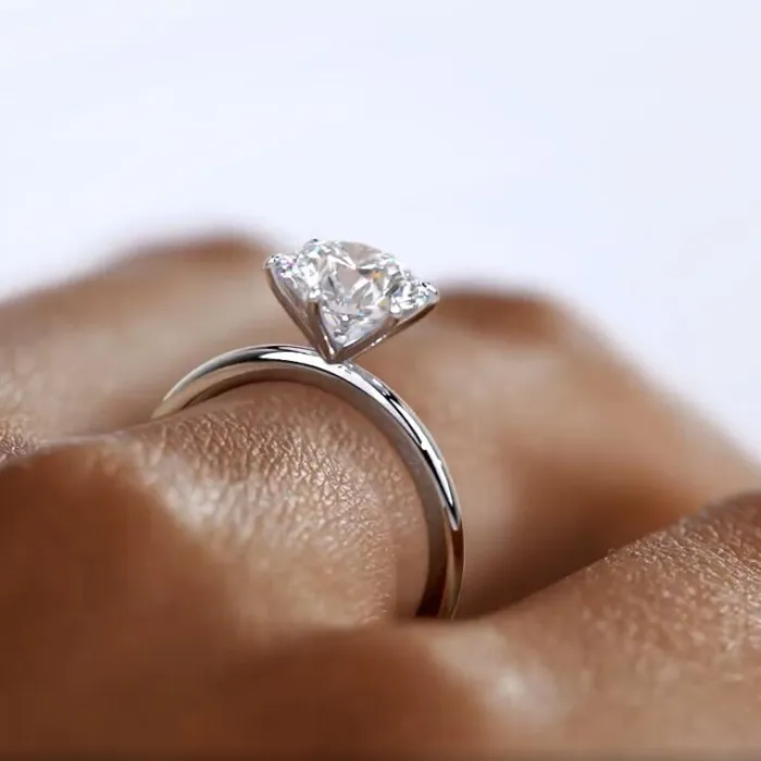 Authentic Eternal Solitaire Of The Sacred Vow A Gold Vermeil Moissanite Talisman