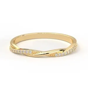 Authentic Whispers Of The Eternal Spiral A Gold- Plated Moissanite Talisman Ring