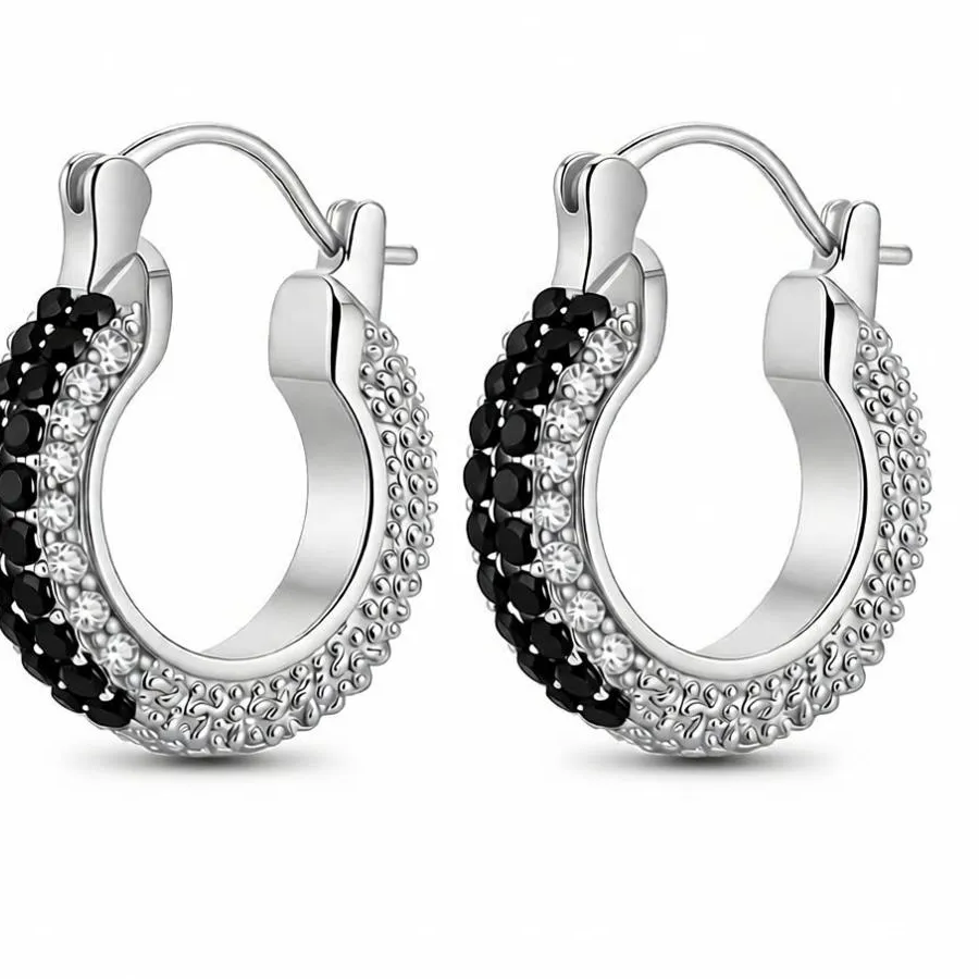 Authentic Moonlit Spinel Hoops A Circle Of Shadow And Sterling Light